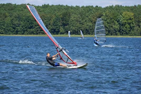 windsurfing at North Yorkshire Water Park
