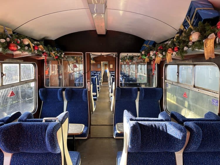 What Are The Refurbished Wensleydale Railway Carriages Like For Christmas In Yorkshire?