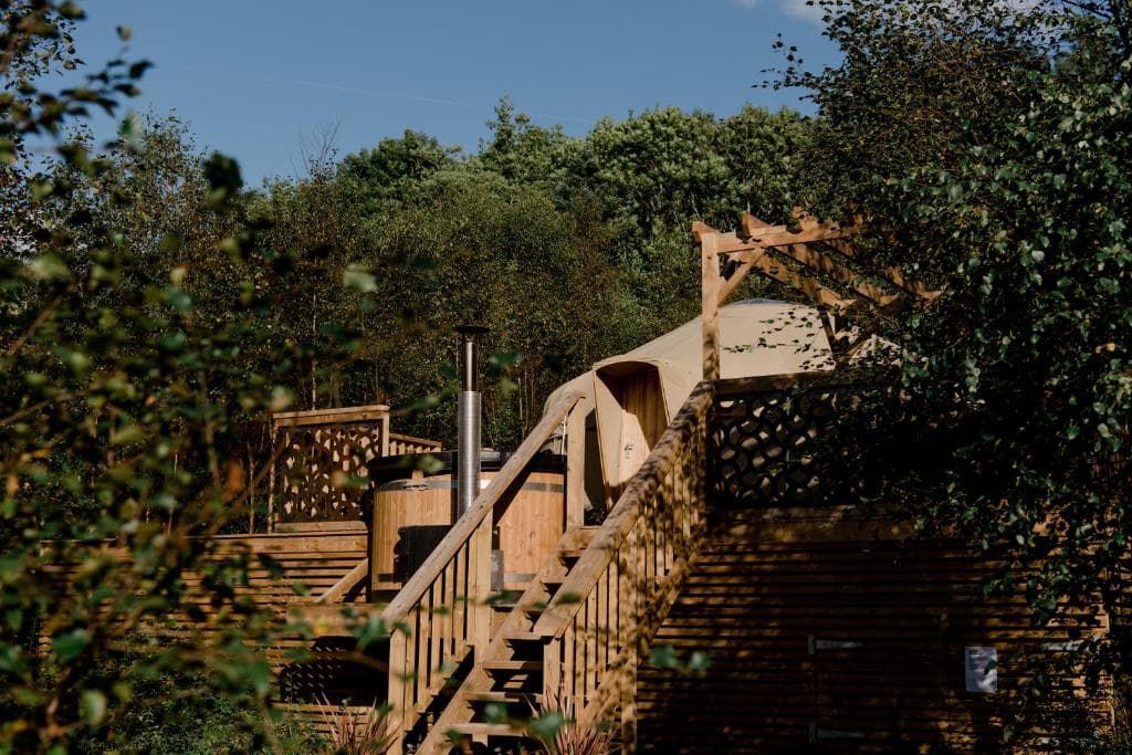 Accommodation at Yurtshire Eavestone Lake in eavestone