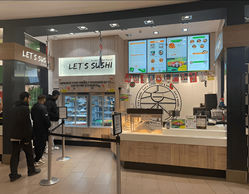 Dining at Let's Sushi in carbrook