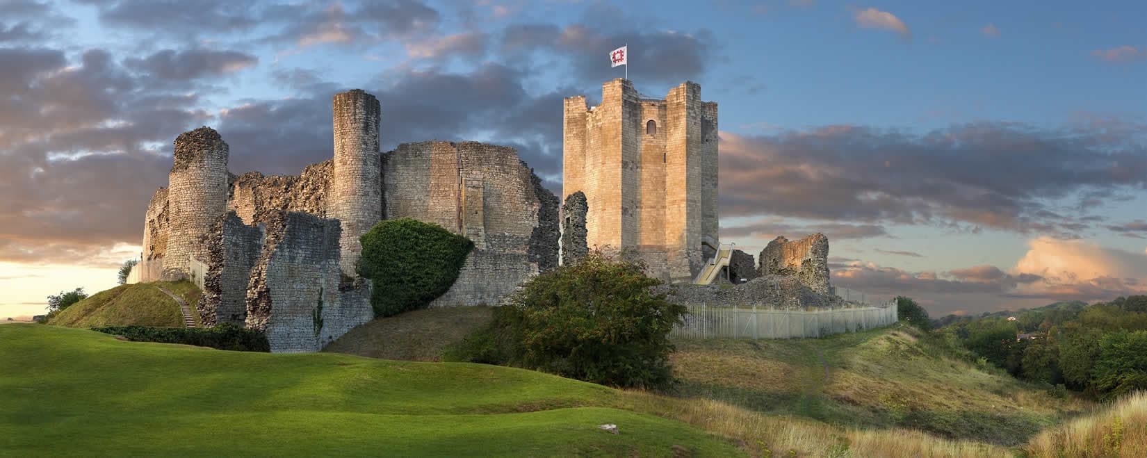 |Conisborough Castle from the air|