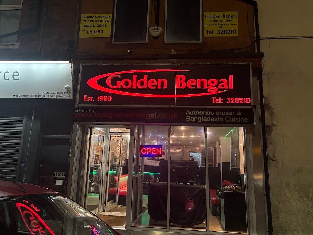 Dining at Golden Bengal in hull