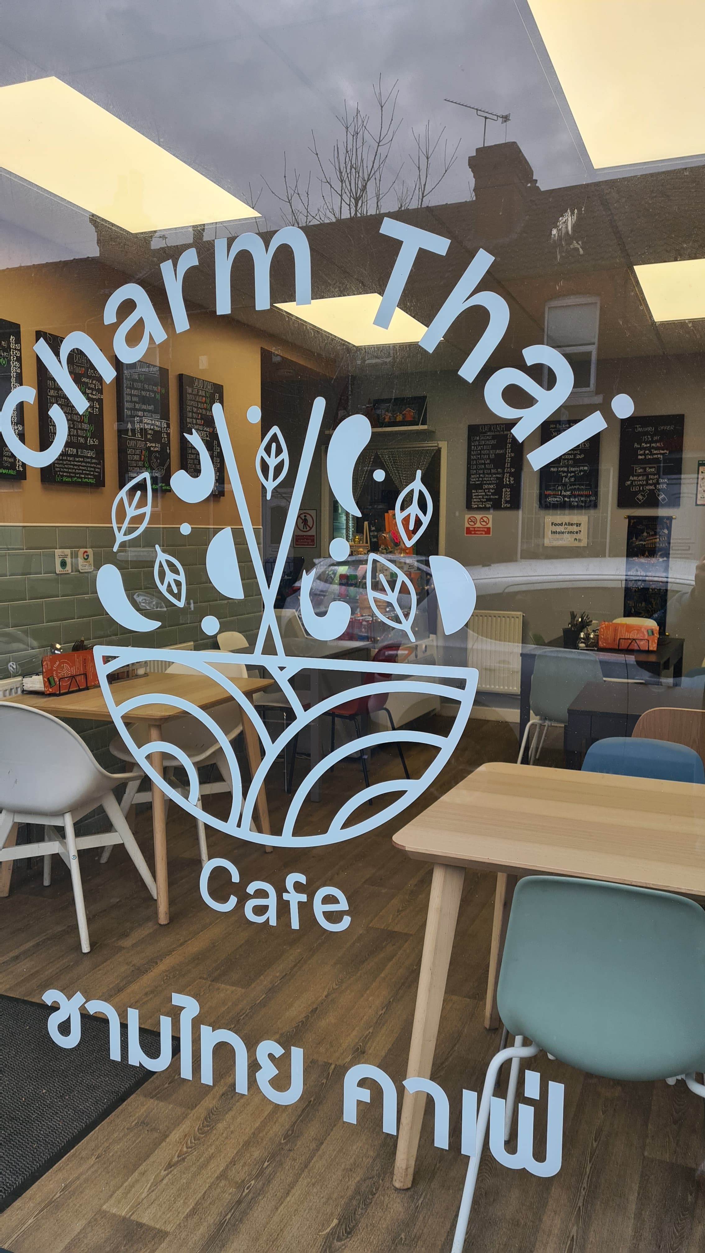 Dining at Charm Thai Cafe in doncaster