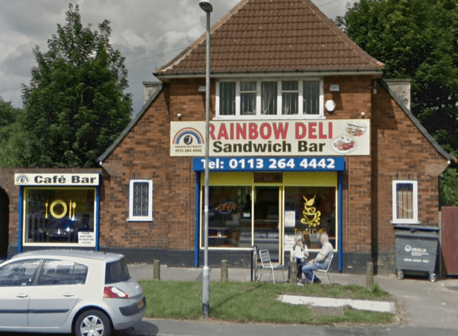 Dining at Rainbow Deli in killingbeck