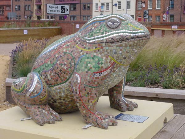 Sue Kershaw toad mosaic Hull Larkin25|