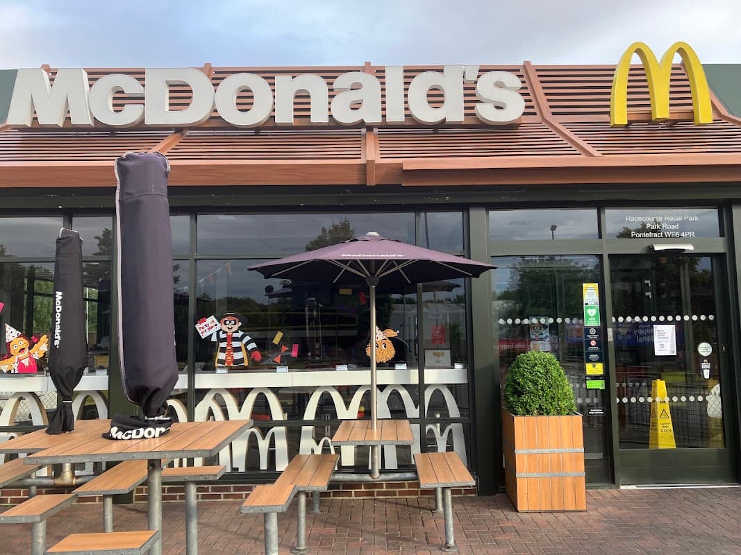 Dining at McDonald's in pontefract