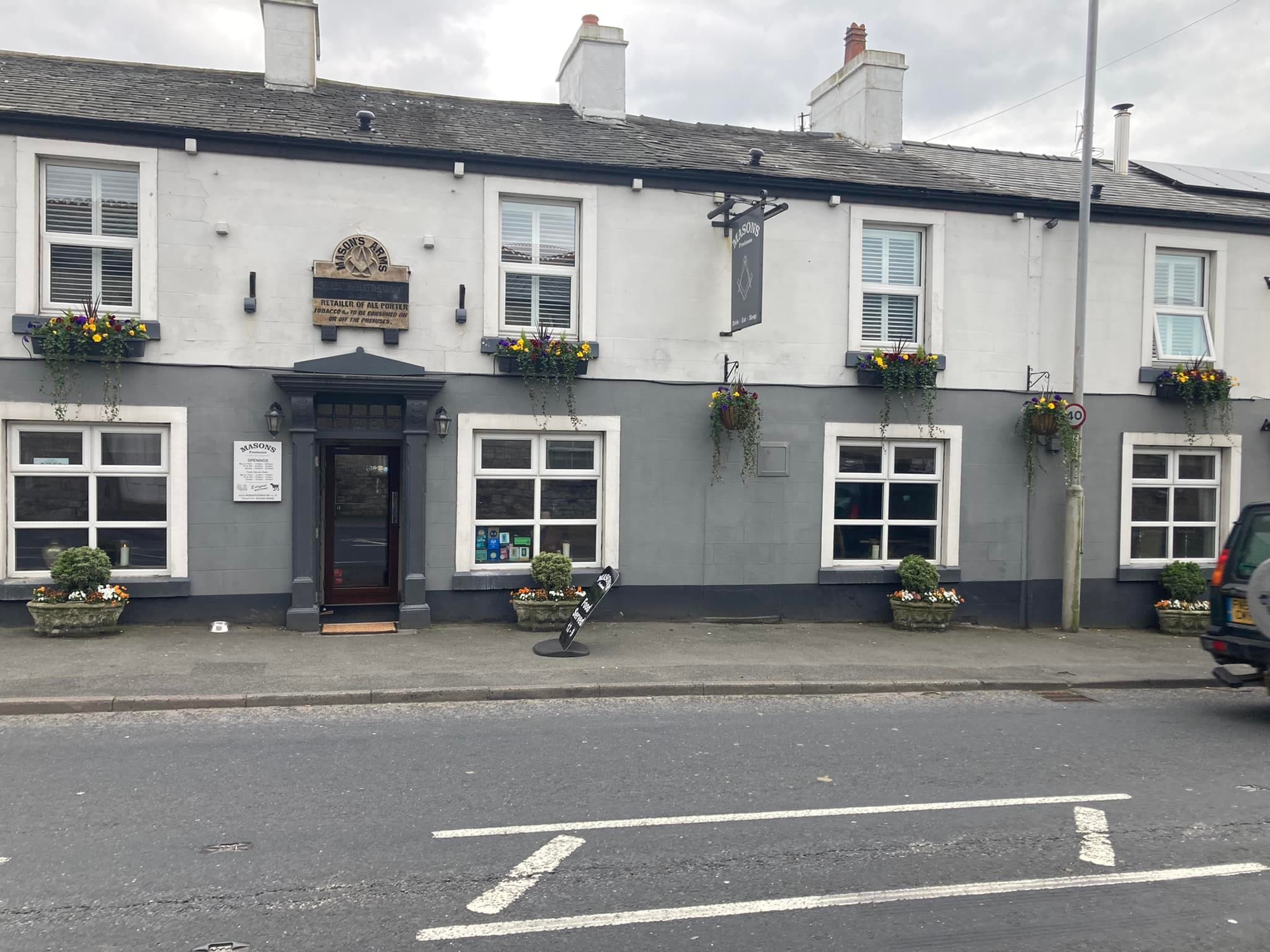 Dining at The Mason's Arms in ingleton