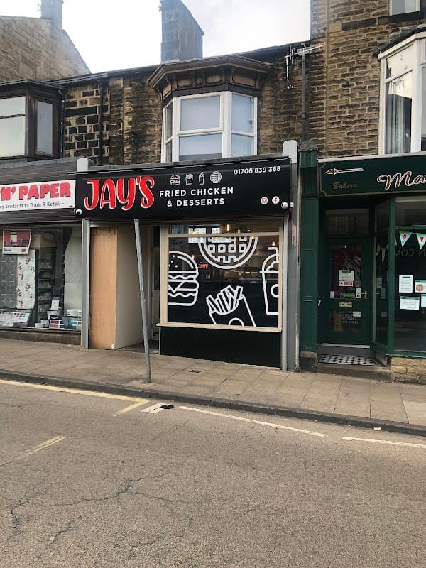 Dining at Jay's Fried Chicken & Desserts in todmorden