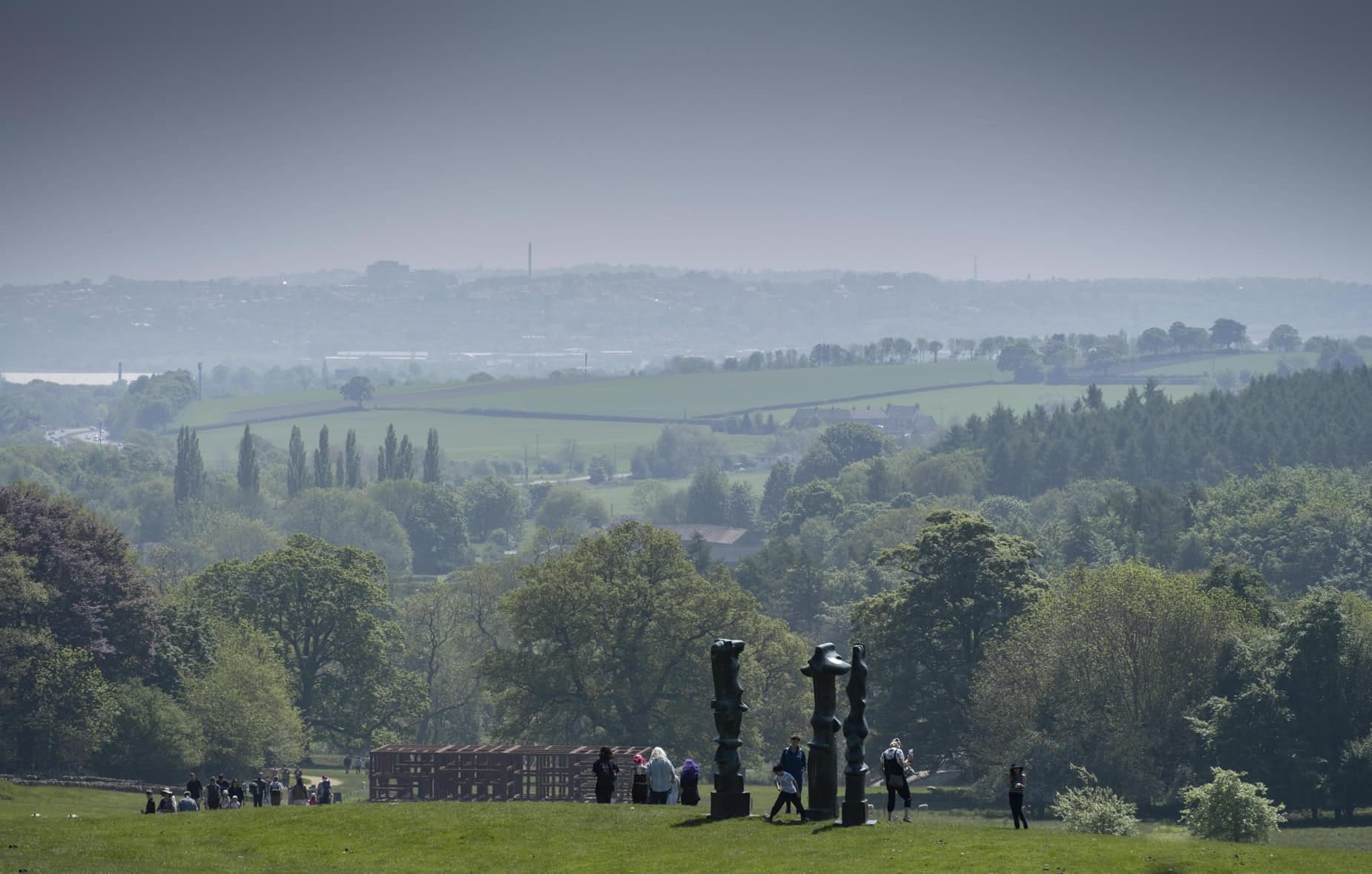 a human man style sculpture at Yorkshire Sculpture Park|||