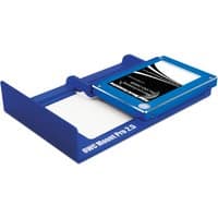 Blue OWC Mount Pro 2.5 bracket with a black and blue SSD tray, designed for mounting drives in a computer bay.