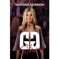 "GG Star book cover featuring a blonde woman in a black cape with gold epaulets, surrounded by a party scene"