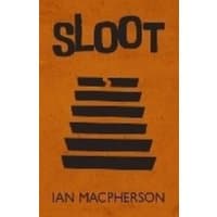 "Sloot book by Bluemoose Books Ltd, orange cover with black stacked shapes and bold black title"