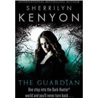 Book cover for "The Guardian" by Sherrilyn Kenyon, featuring a woman with long hair against a dark, mystical background.
