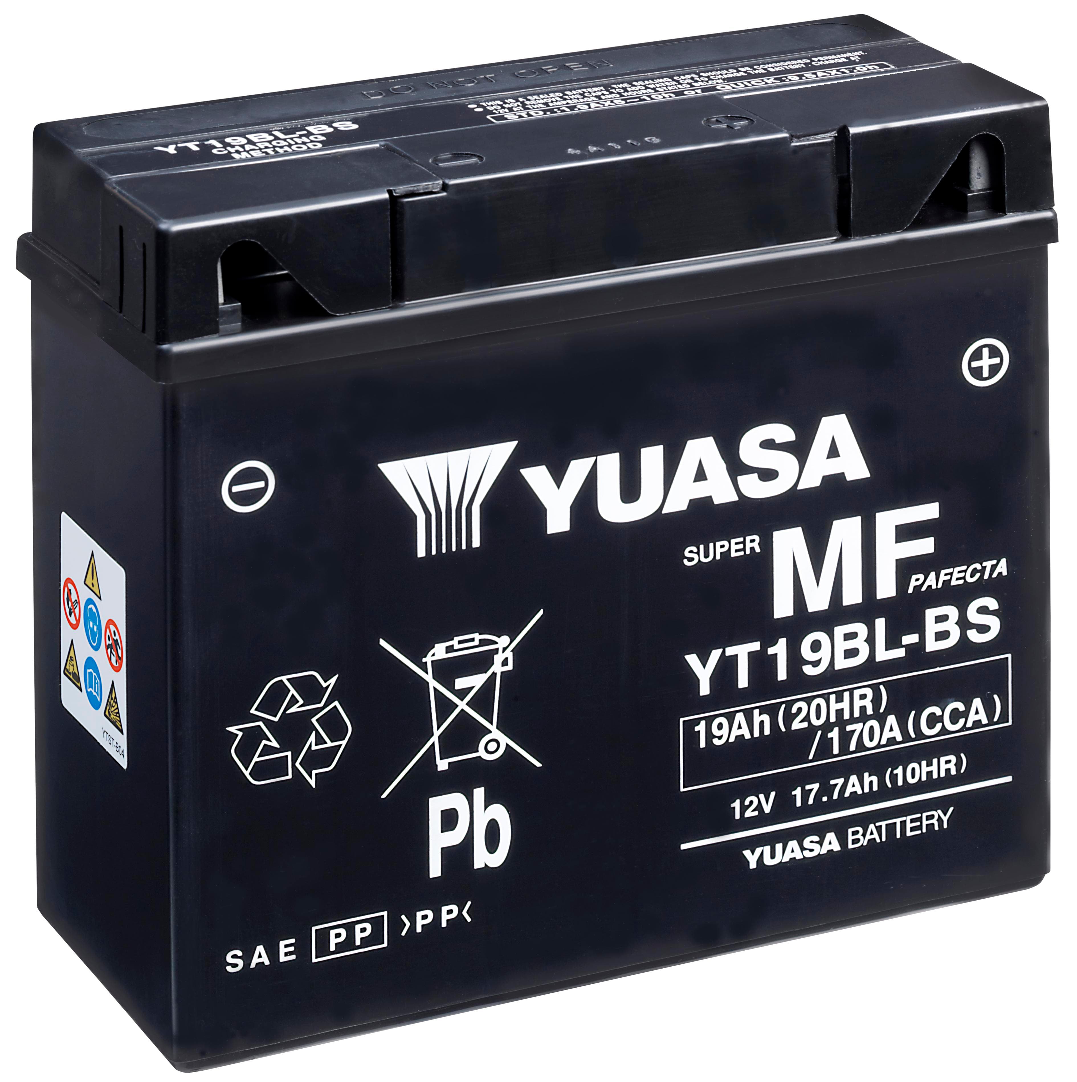 Yuasa YT19BL-BS Powersport Motorcycle Battery