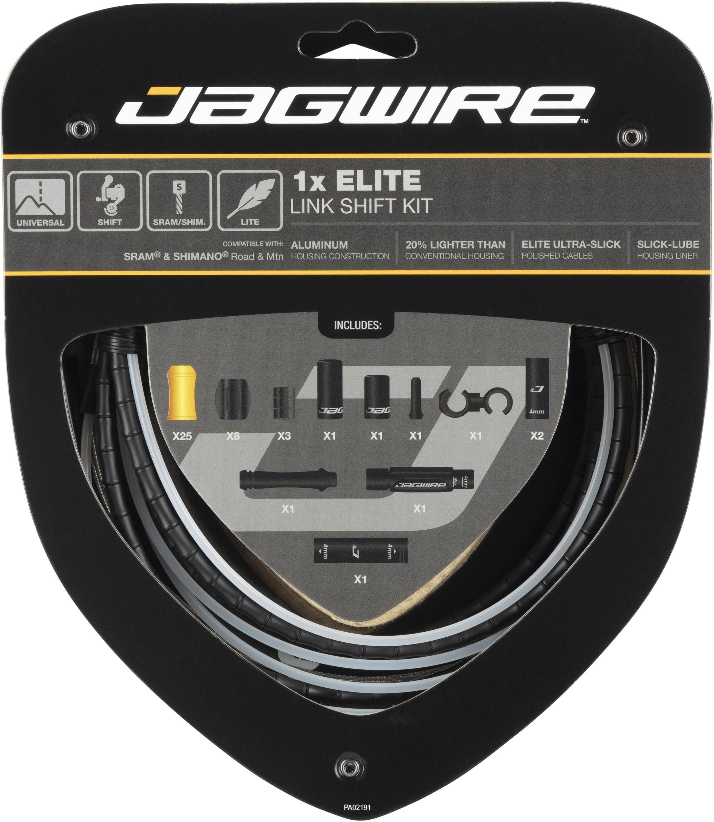 Jagwire 1x Elite Link Shift Cable Kit, Black