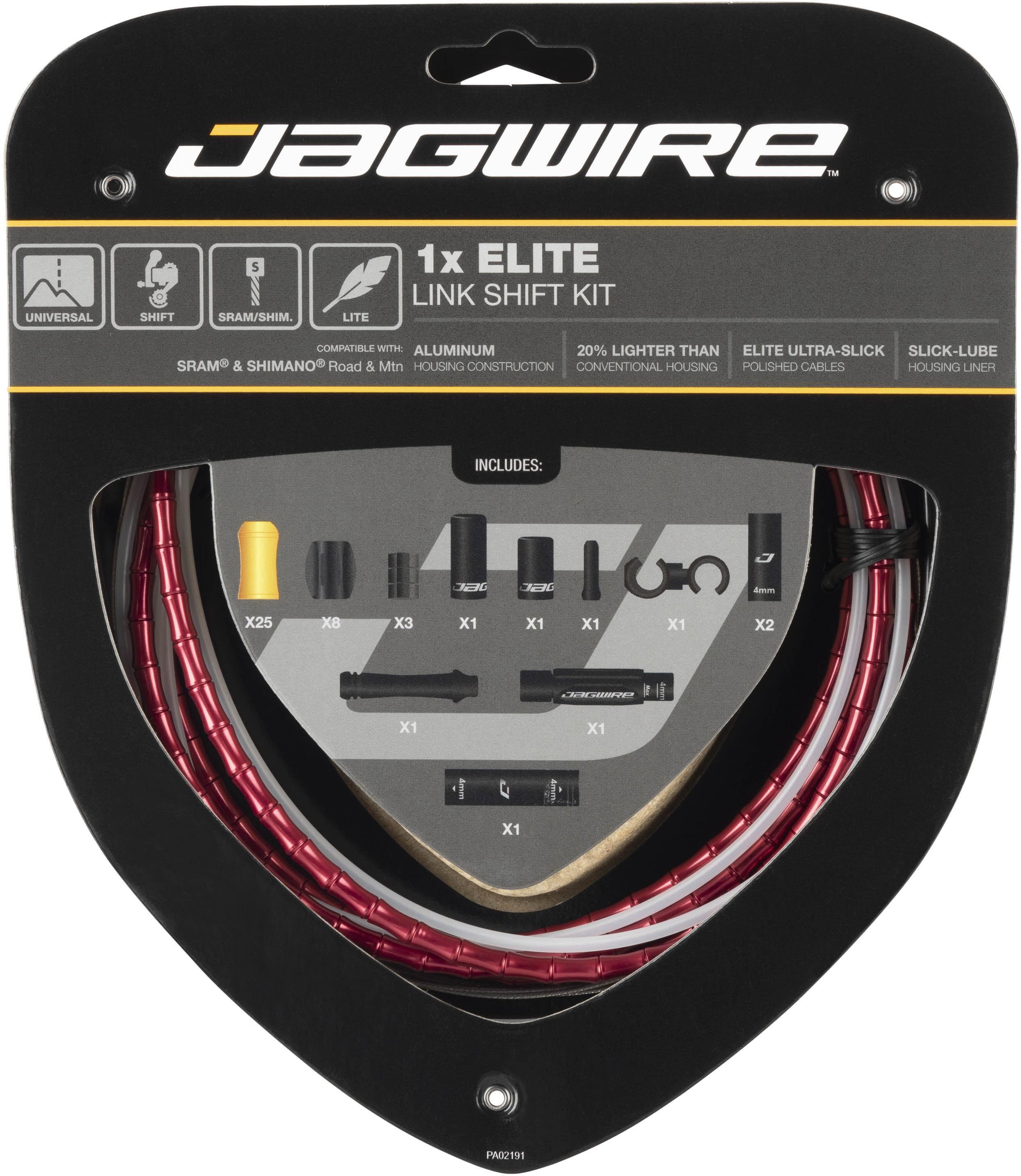 Jagwire 1x Elite Link Shift Cable Kit, Red