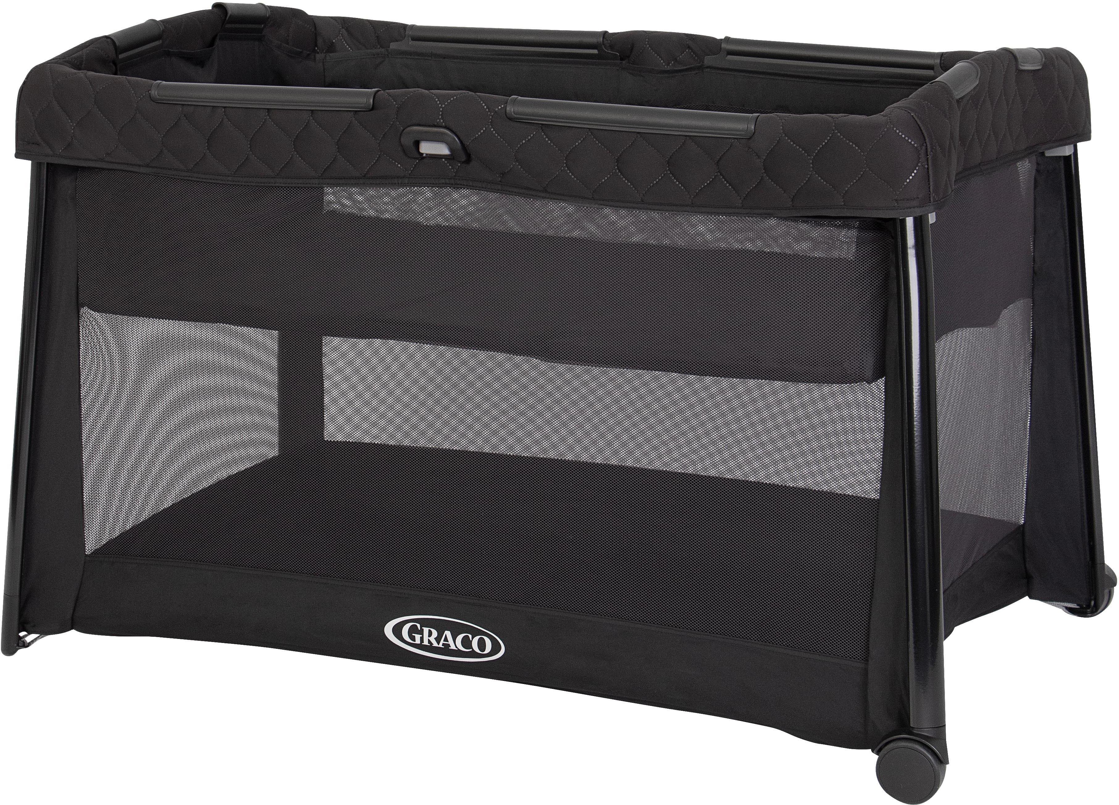 FoldLite LX Travel Cot with Bassinet - Midnight