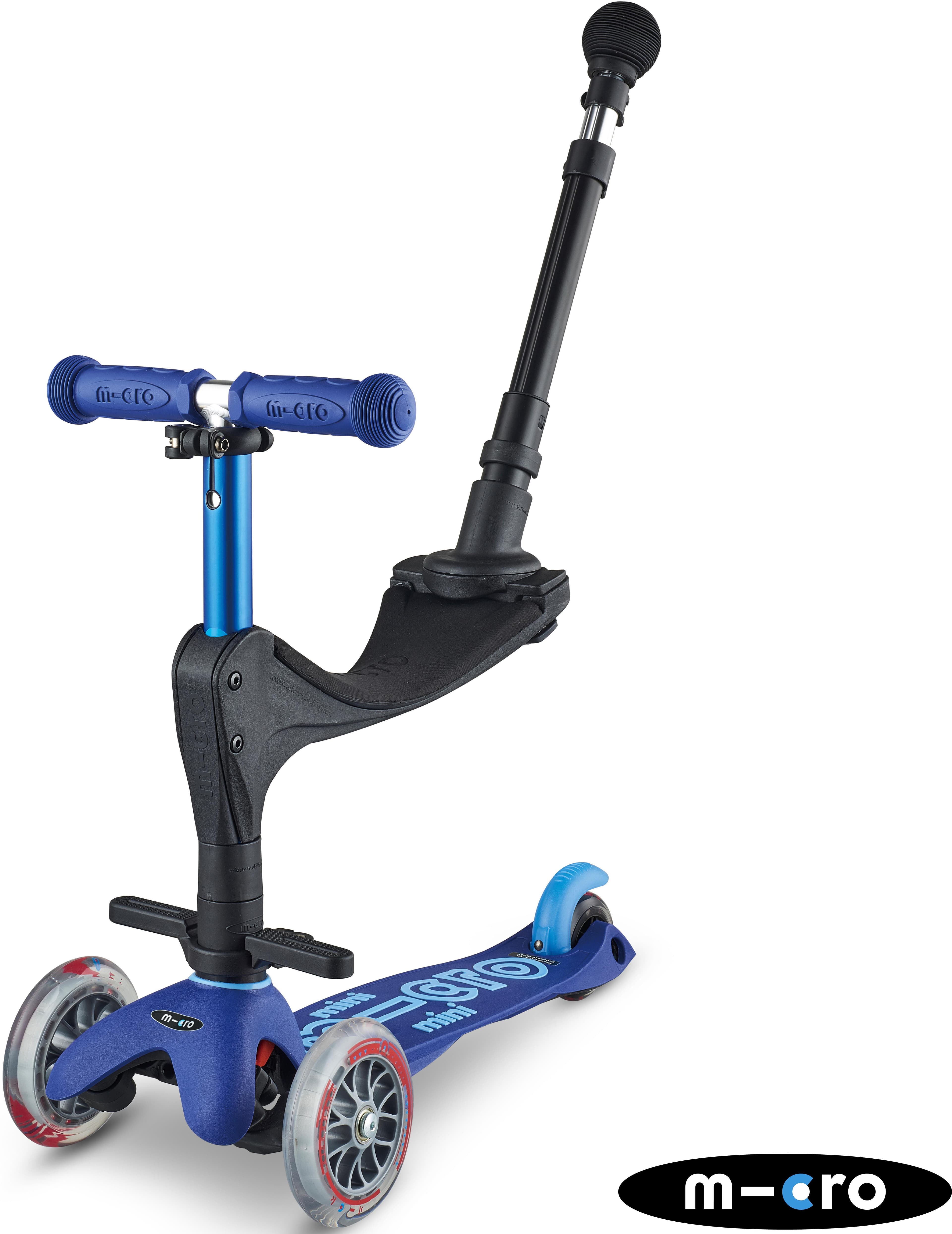 Mini Micro 3in1 Deluxe Plus Blue Kids Scooter