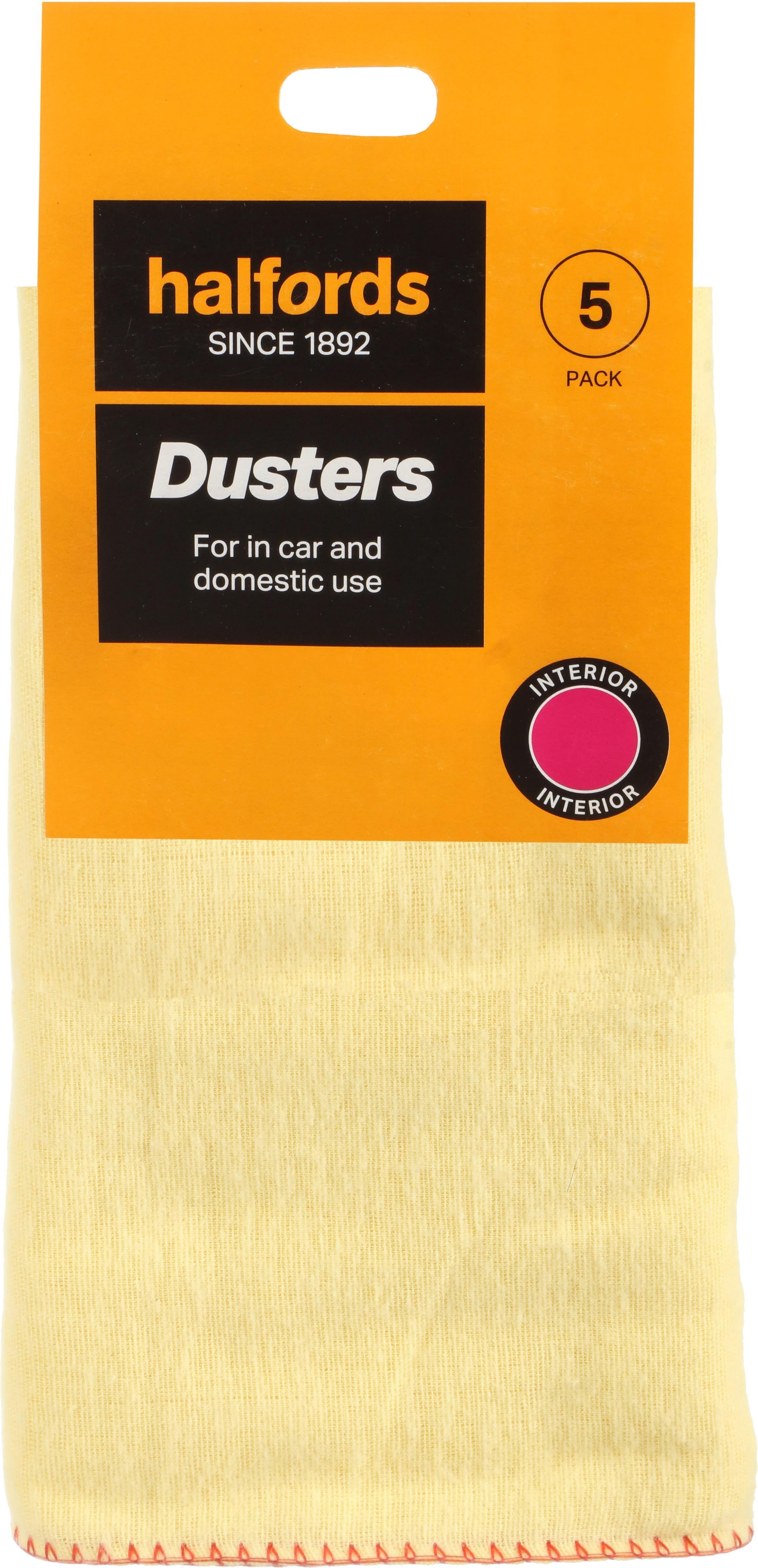 Halfords Dusters (Pack of 5)