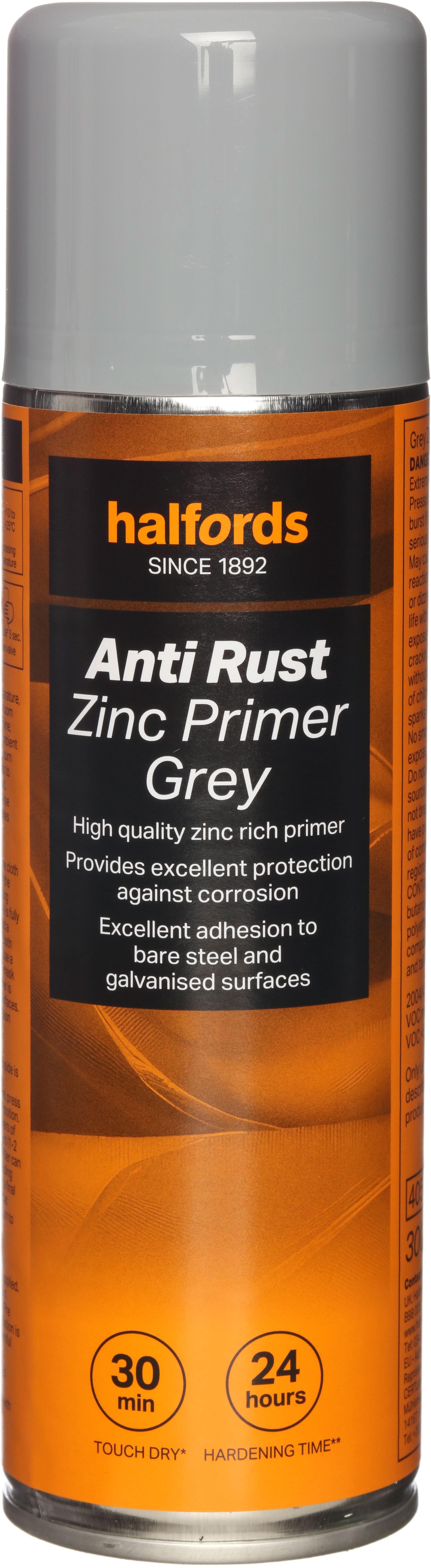 Halfords Anti-Rust Zinc Primer Grey 300ml