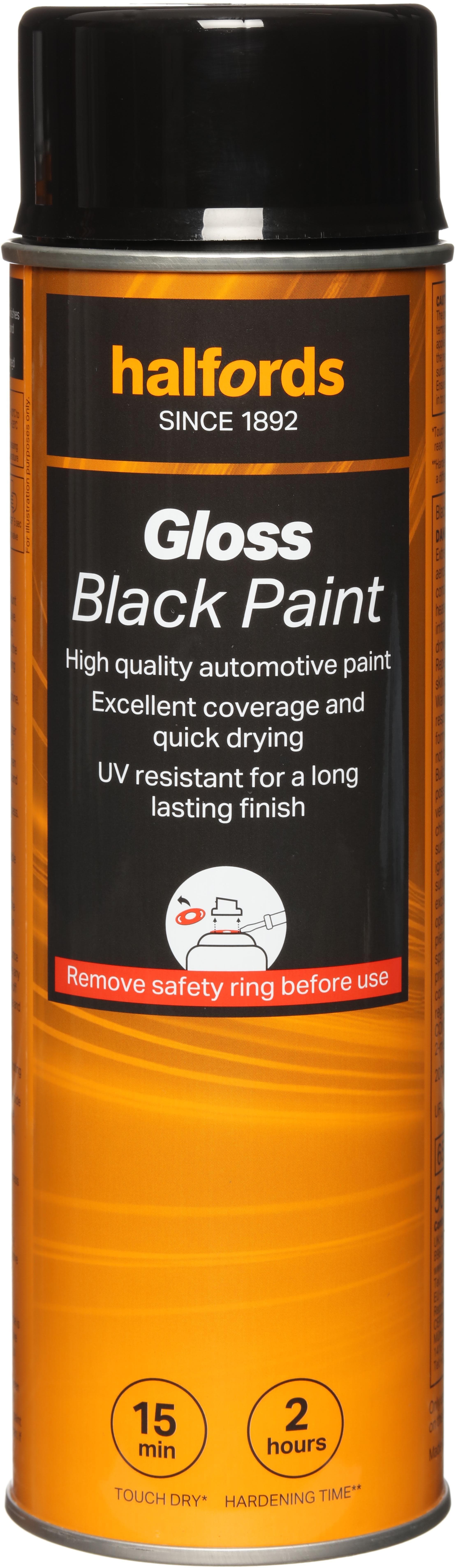 Halfords Gloss Black 500ml