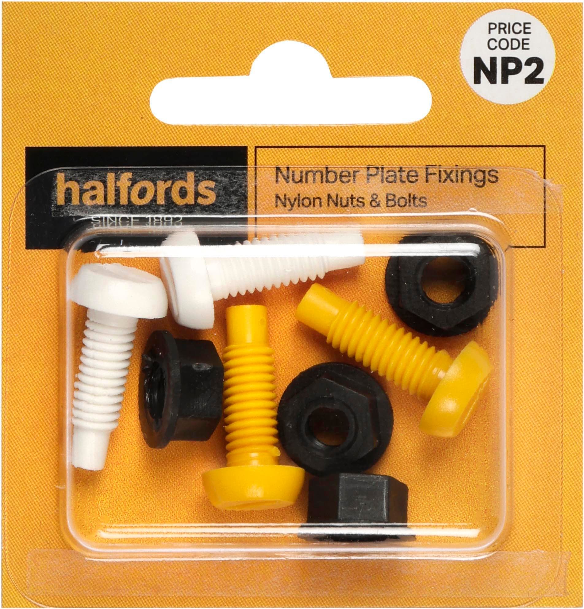 Number Plate Fixers - Nuts & Bolts