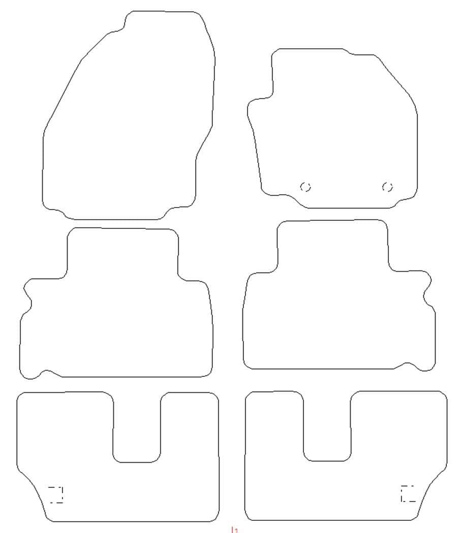 Ford Galaxy - Premium Mat 2 Clips (SS2527)