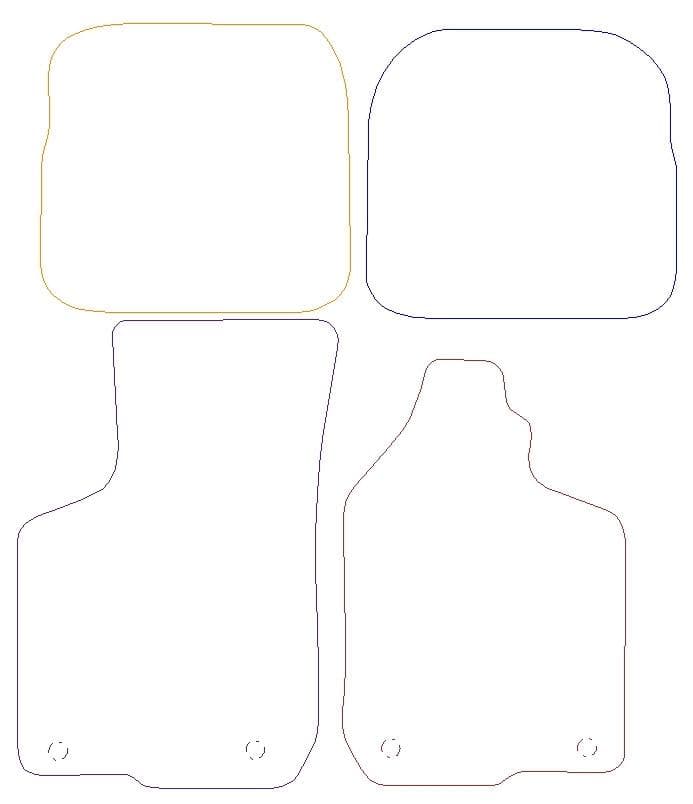 Audi A3 - Premium Mats 4 Clips (SS2374)