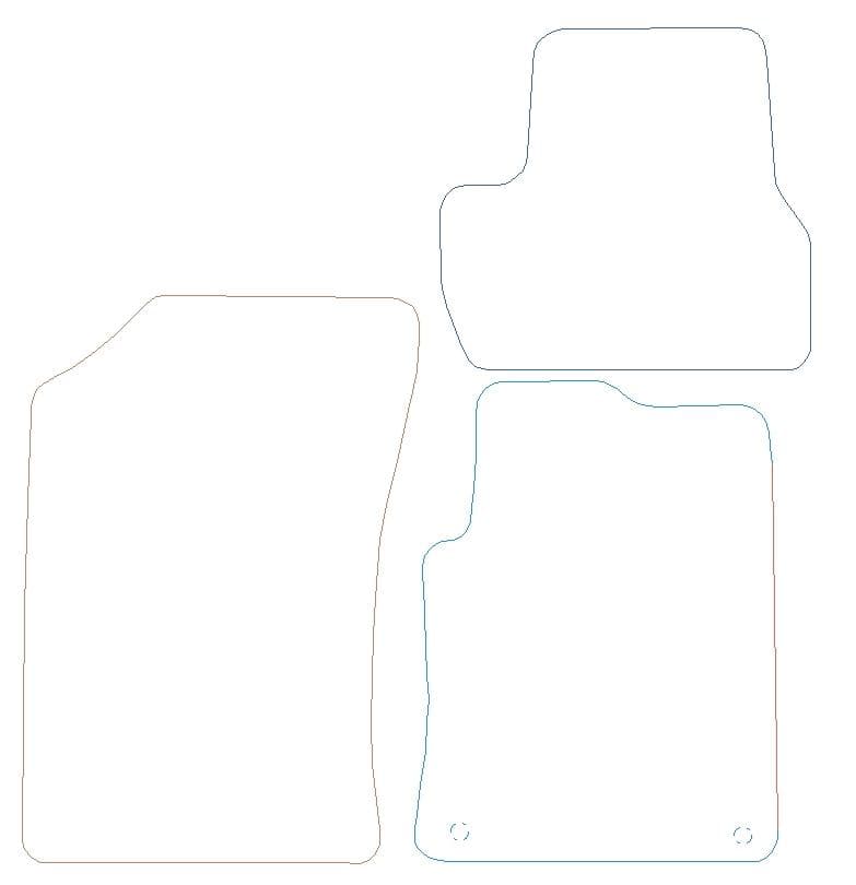 Citroen C3 - Premium Mats 2 Clips (SS3597)