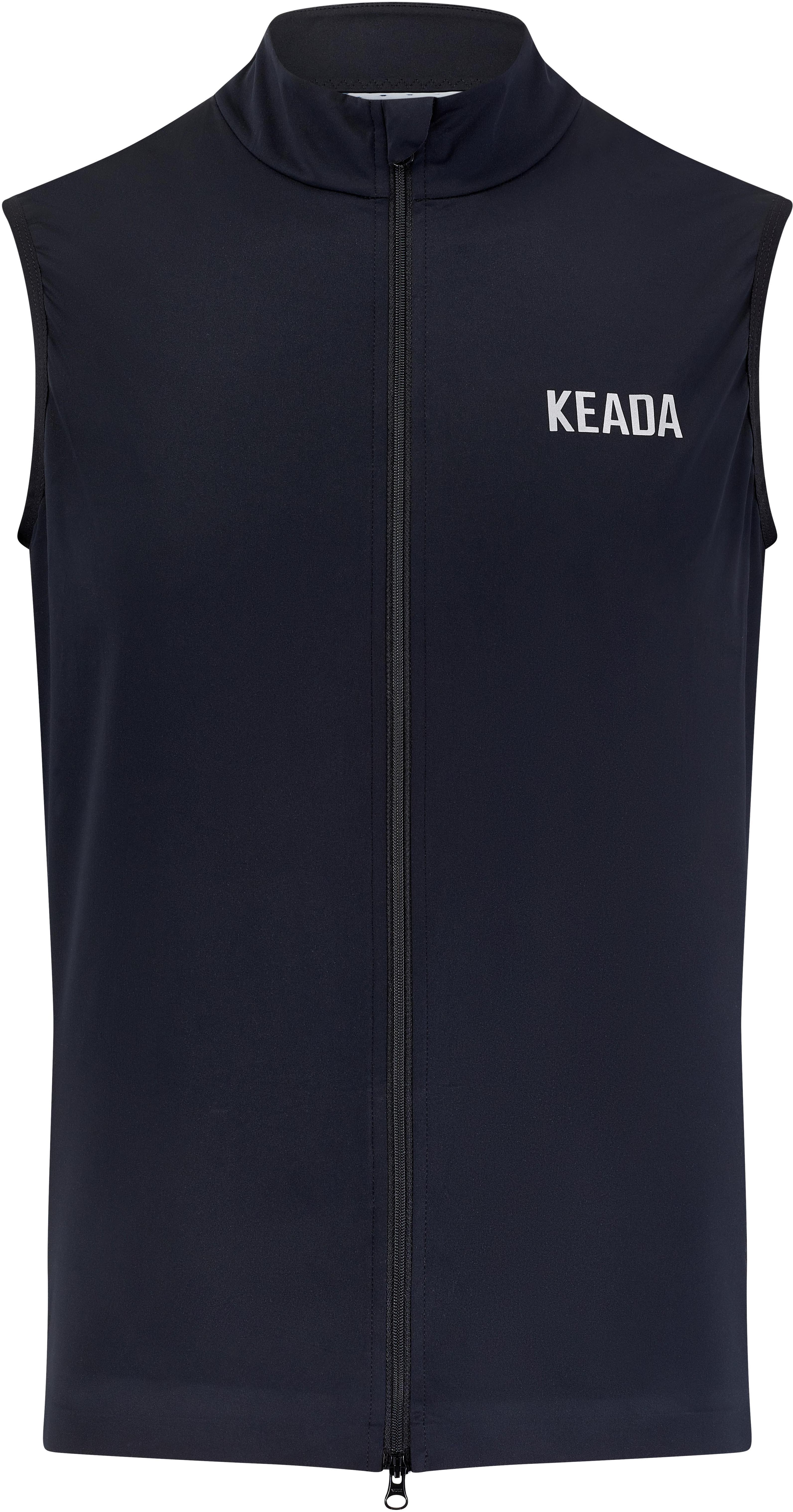 Keada Sports Men's Essential Cycling Gilet, Navy - XXL