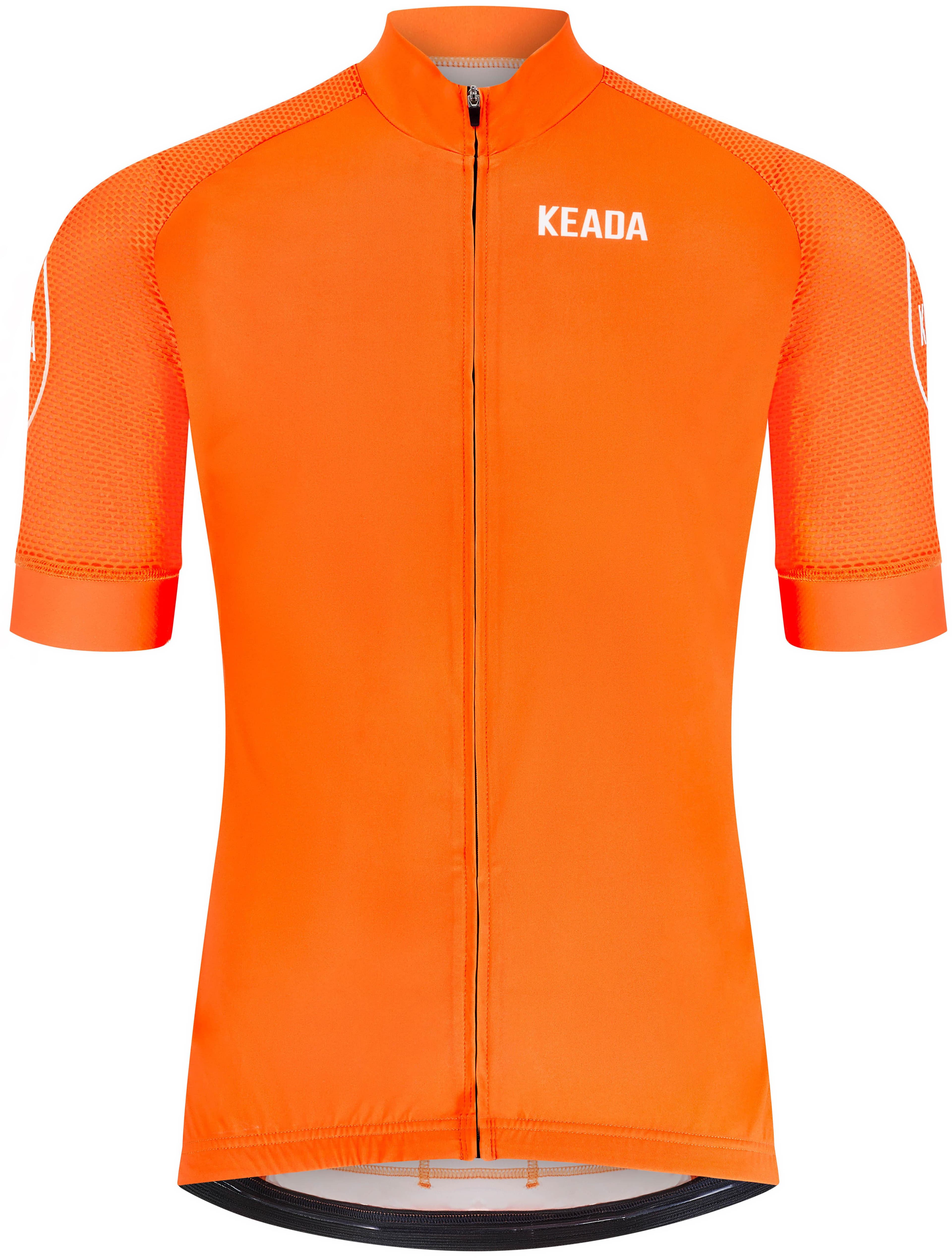 Keada Sports Women's Essential Short Sleeved Cycling Jersey, Orange - XL