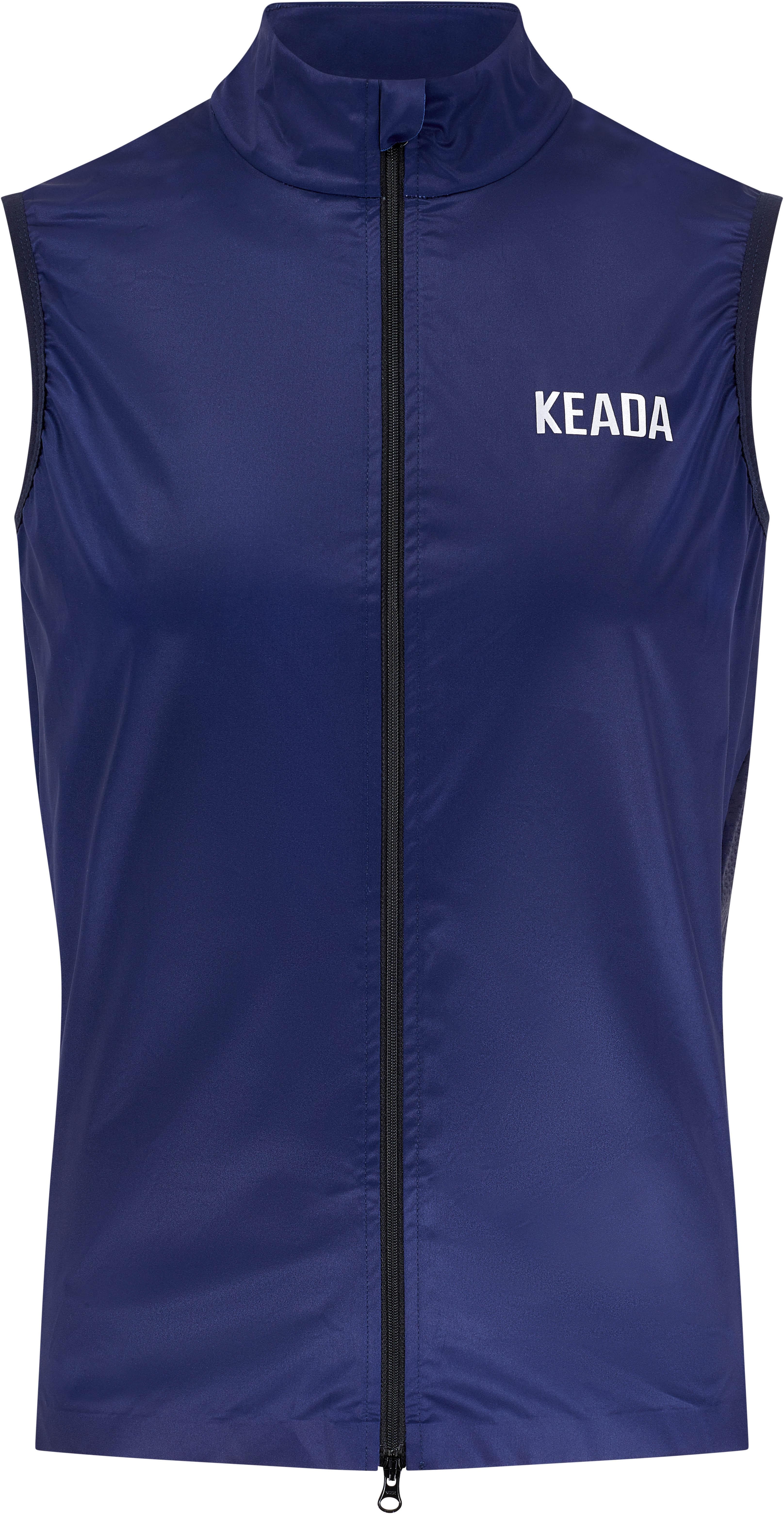 Keada Sports Women's Essential Cycling Gilet, Navy - Medium