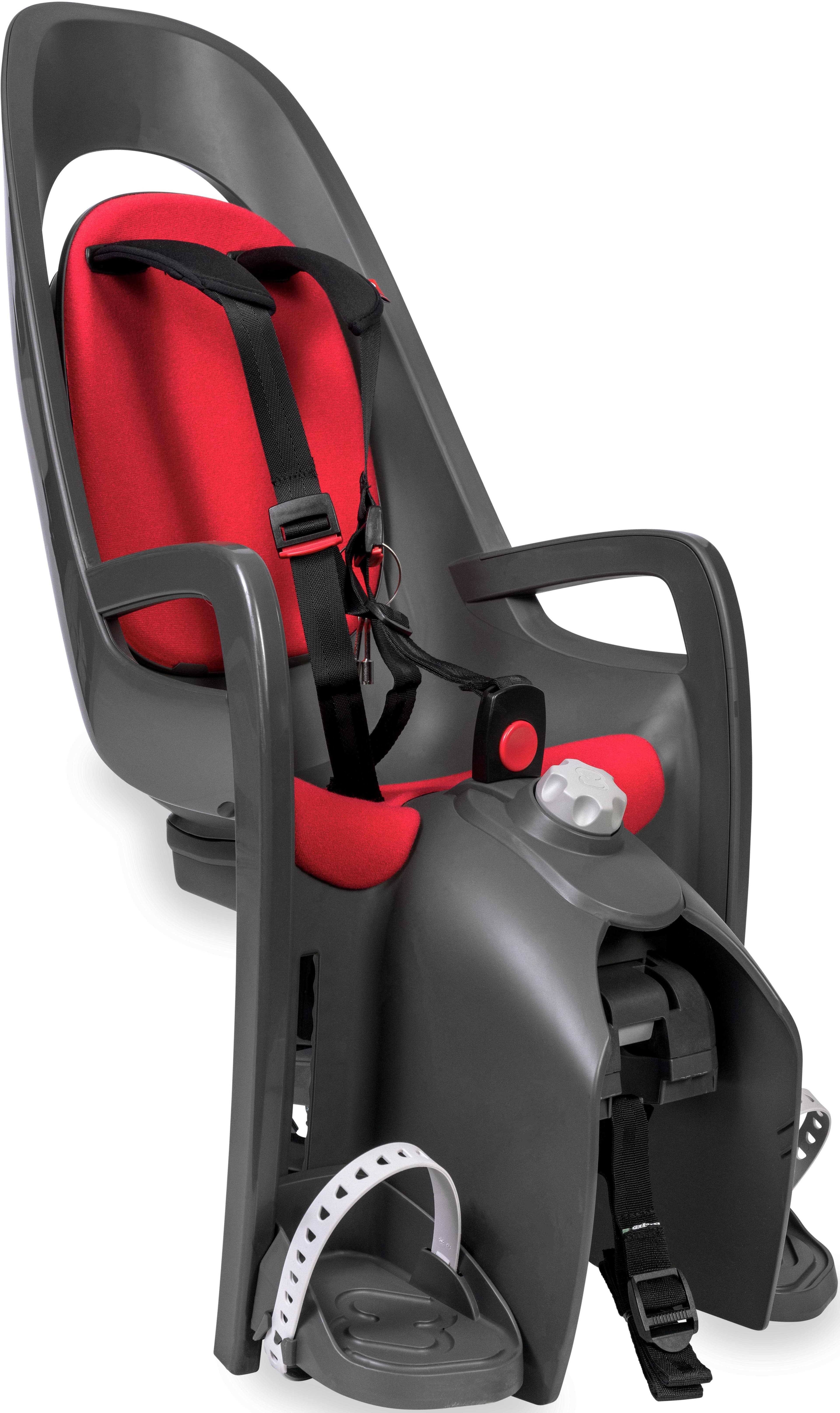 Hamax Caress With Carrier Adapter, Dark Grey/Red