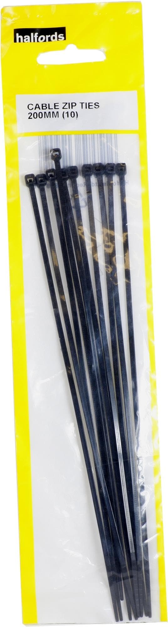 Halfords Cable Zip Ties 200mm