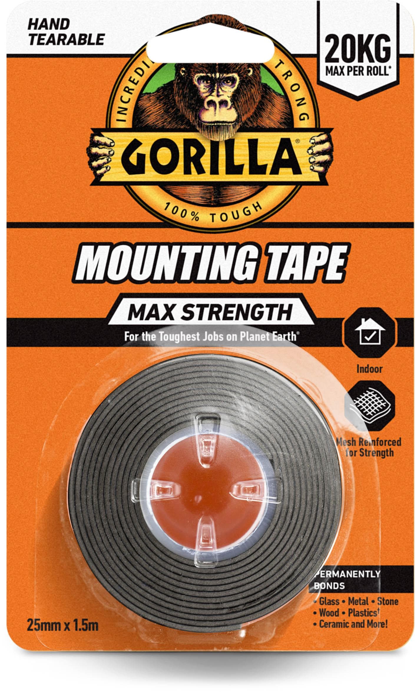 Gorilla Mounting Tape Max Strength Black