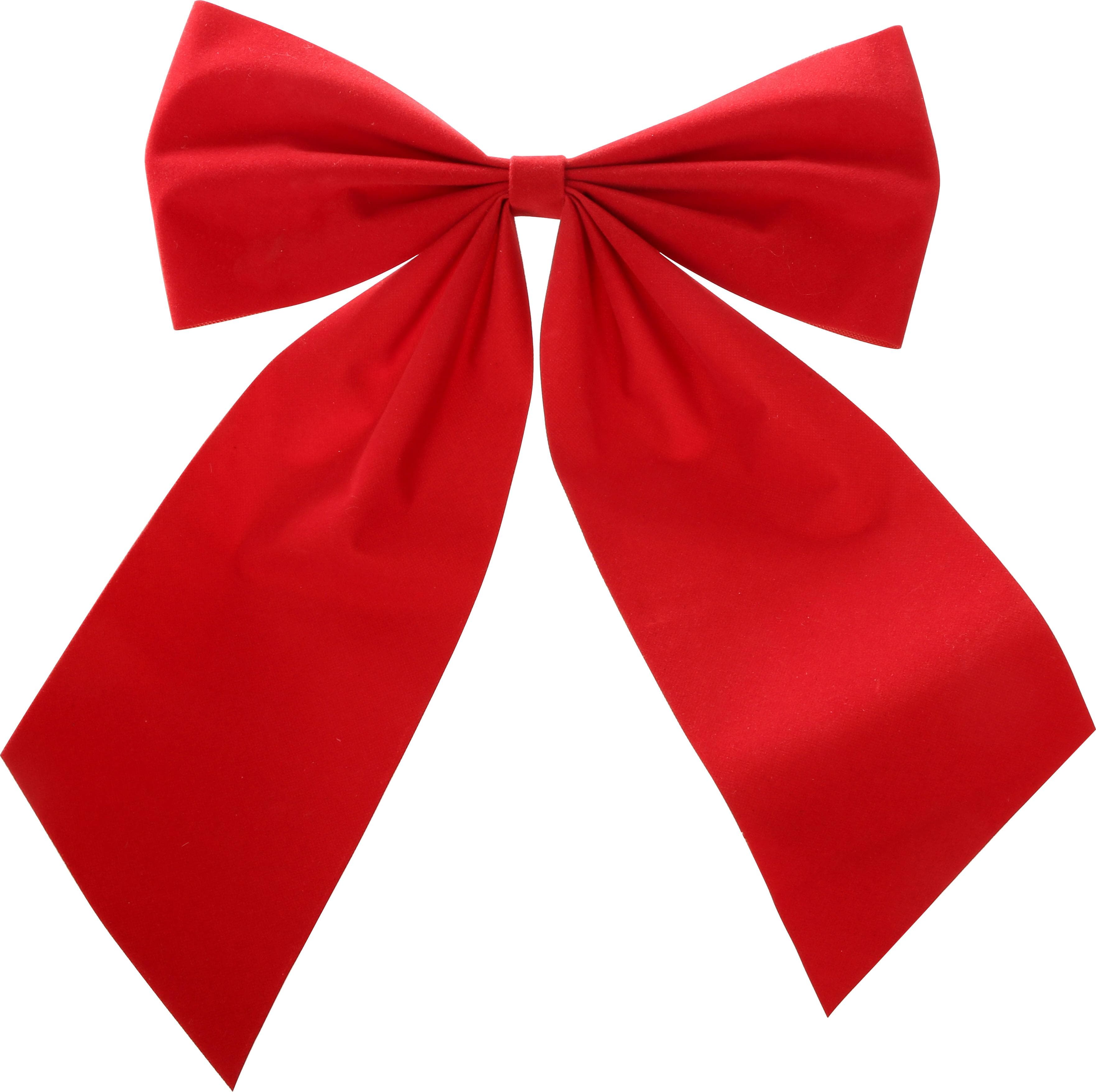 Halfords Flocking Red Gift Bow - 8 inch x 10 inch