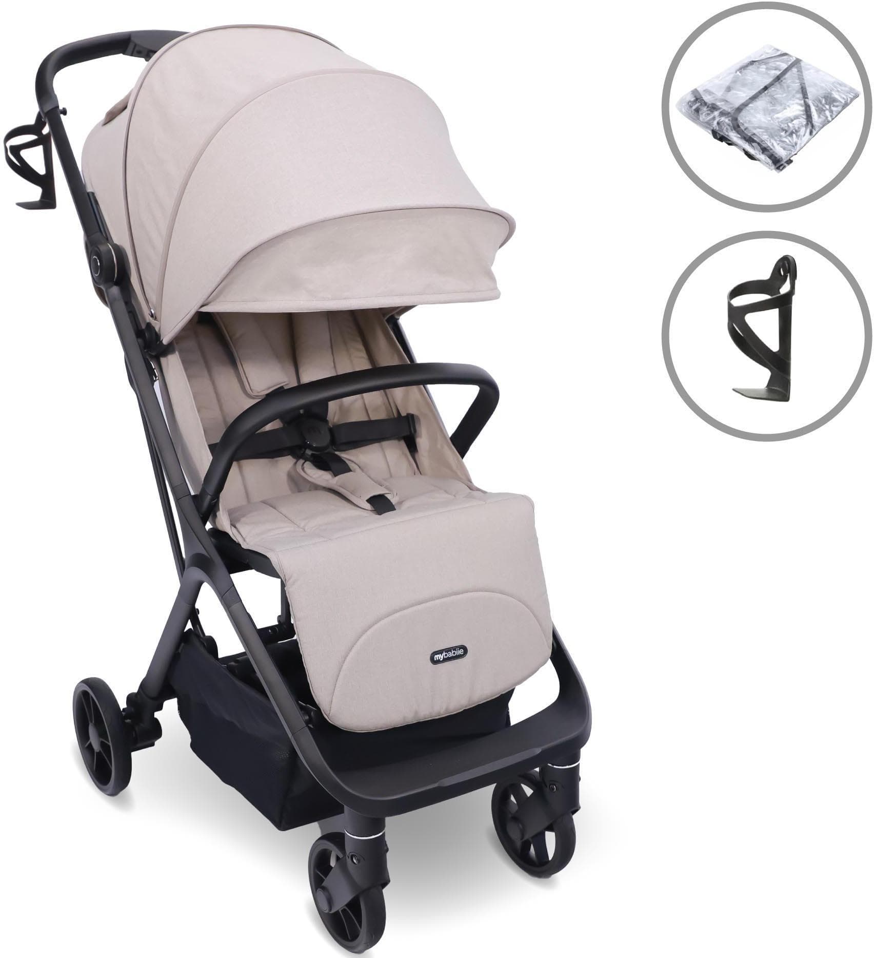 MBX7 Plus Auto-Fold Stroller - Camel