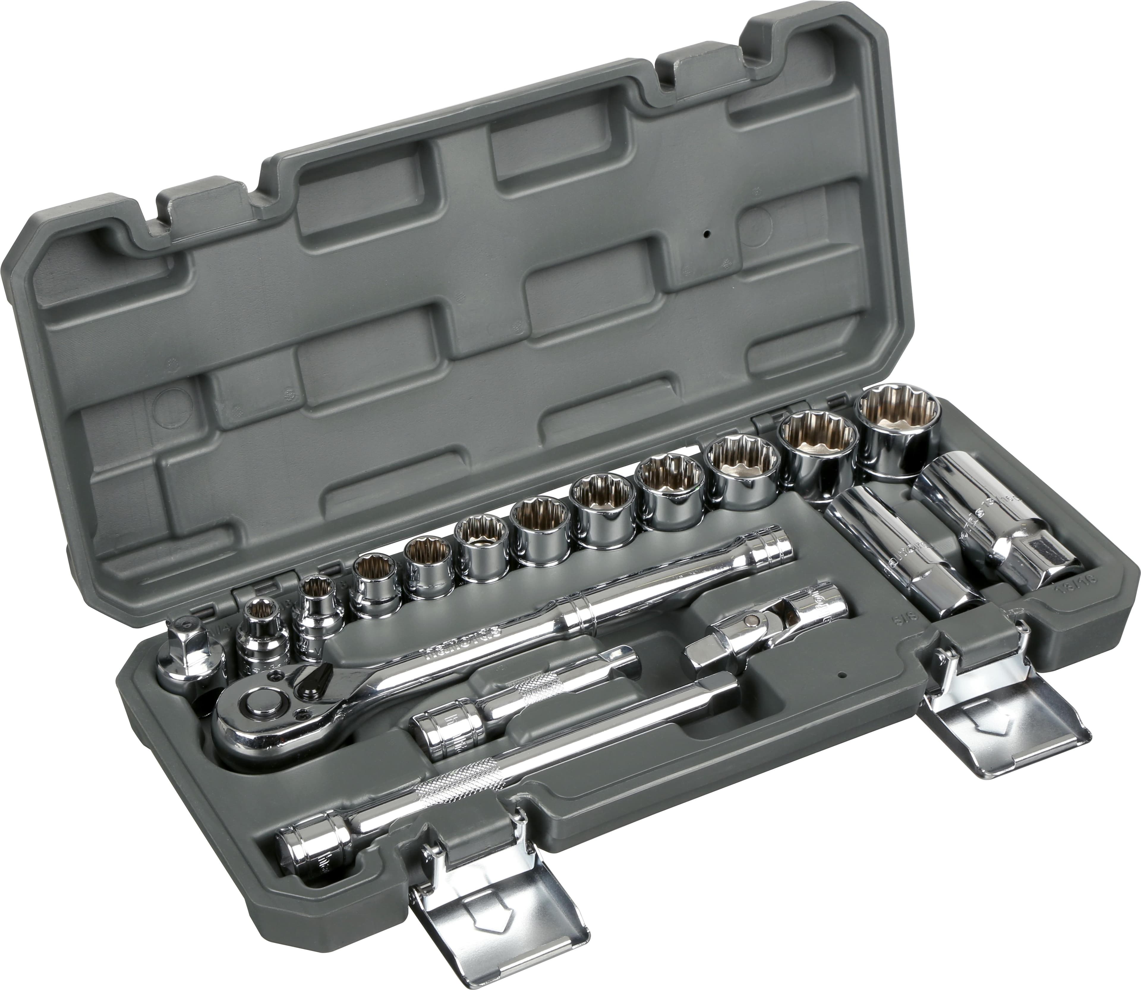 Halfords 18 Piece 3/8 inch Drive Imperial Socket Set