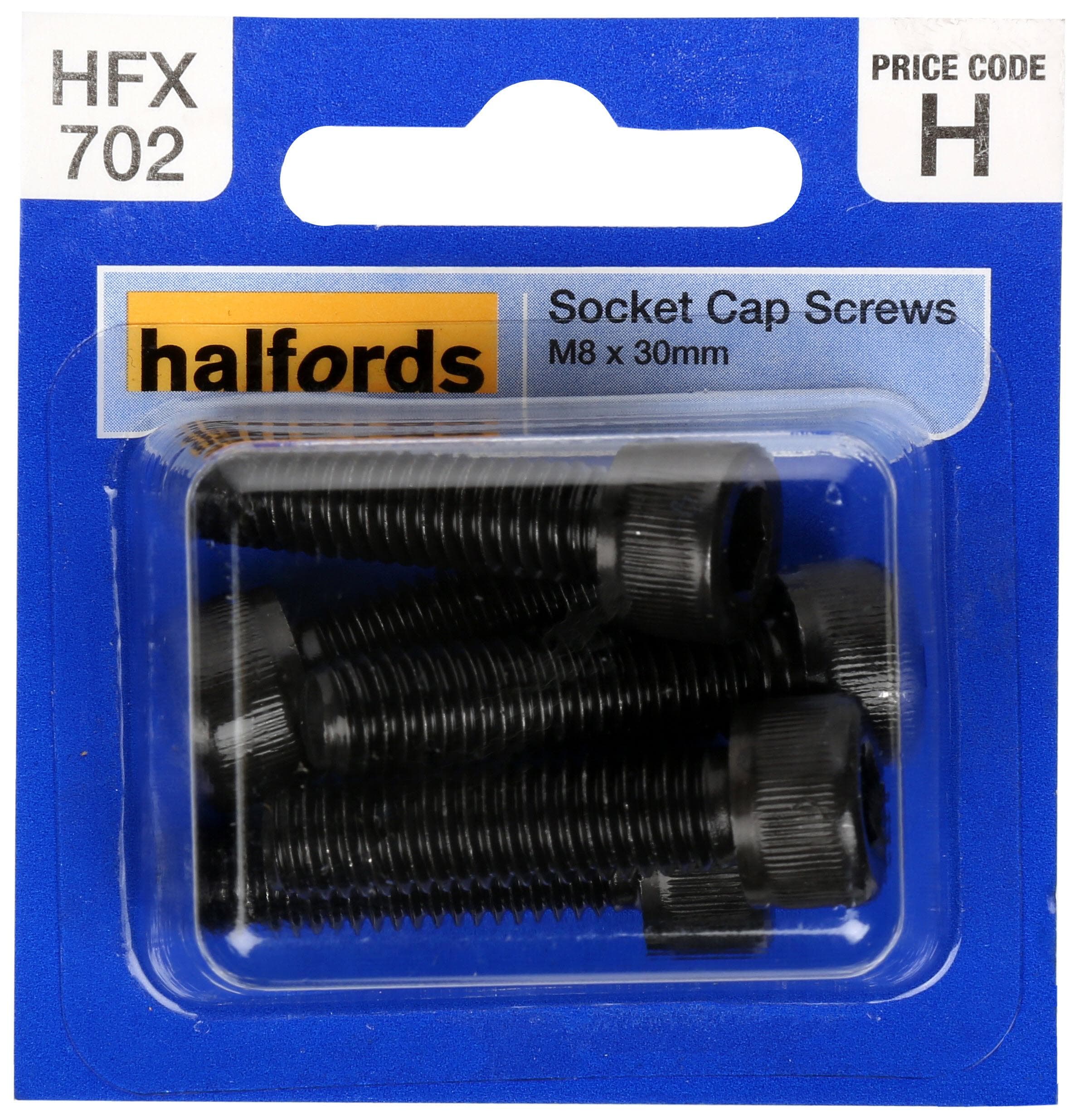 Halfords Socket Cap Screw M8 x 30mm (FIXG157)