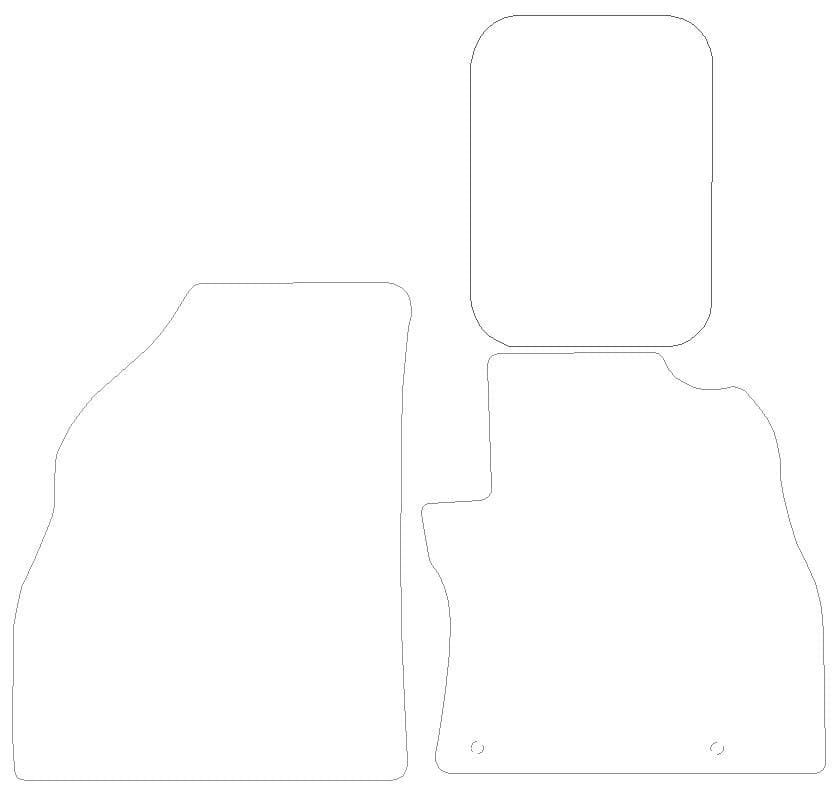 Citroen Nemo Graphite - Luxury Mats 2 Clips (SS7110)