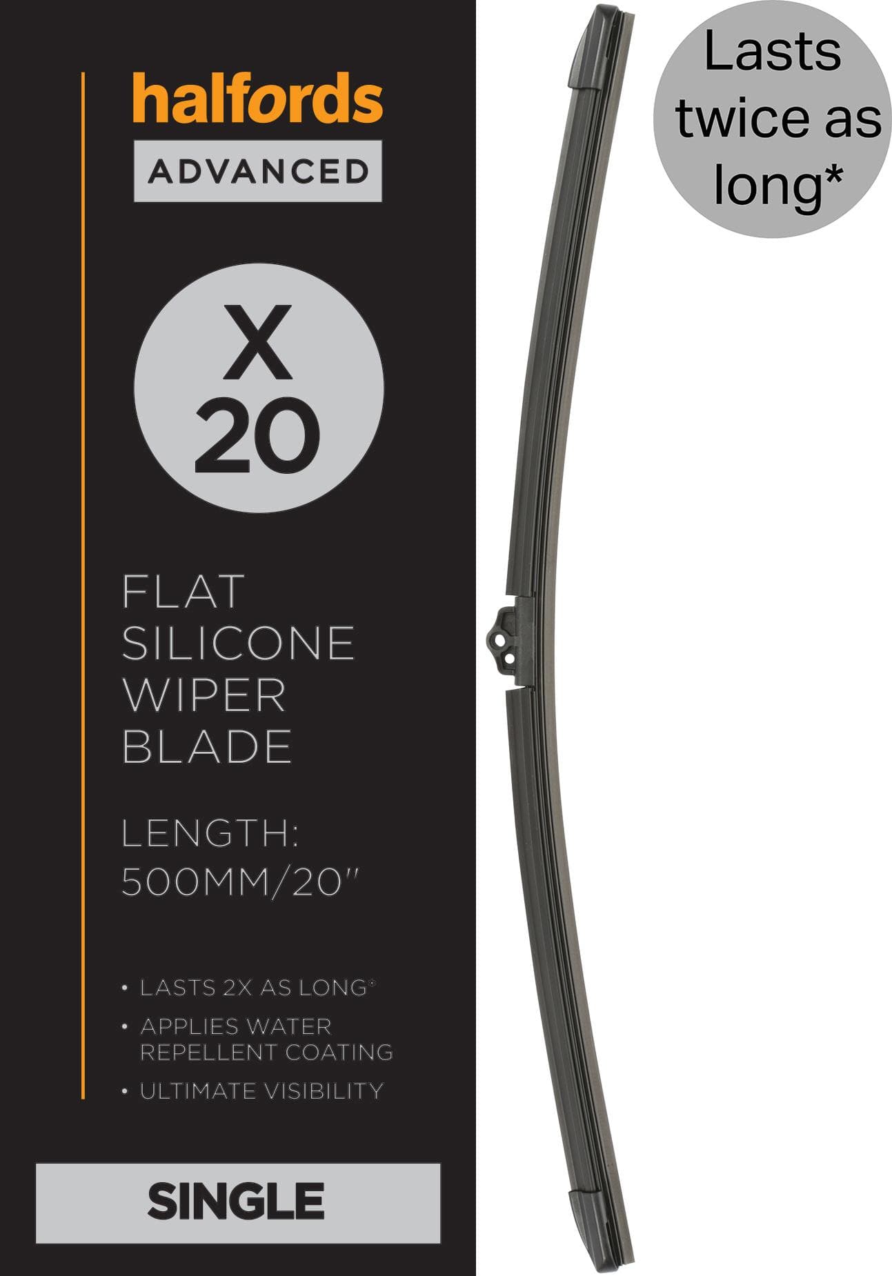 Halfords Advanced Silicone Wiper Blade X20 inch