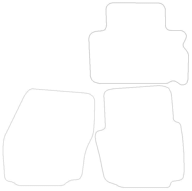 Ford S Max Graphite - Luxury Mats 0 Clips (SS7147)