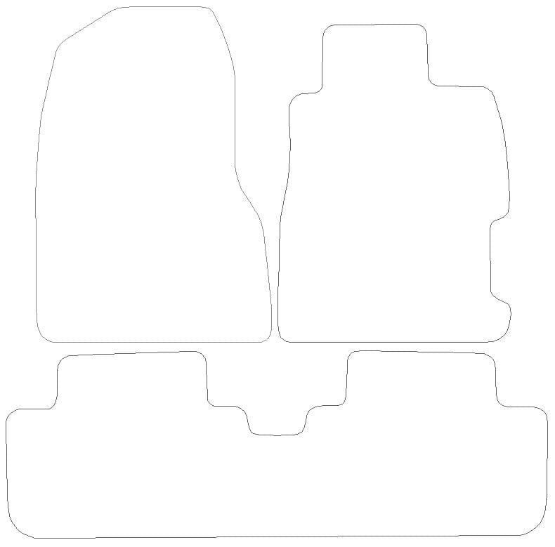 Honda Civic Graphite - Luxury Mats 0 Clips