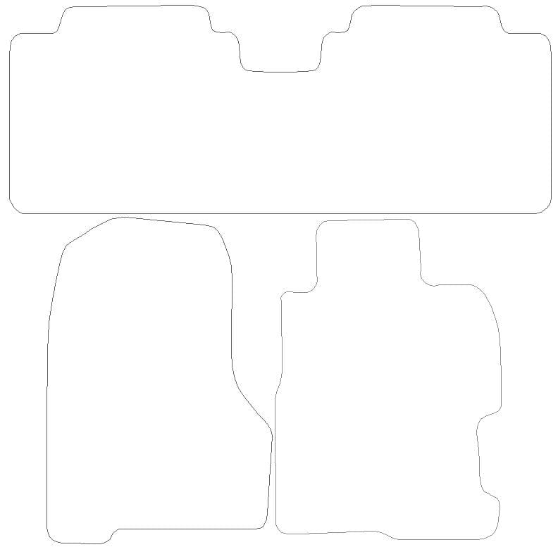 Honda Civic Graphite - Luxury Mats 0 Clips (SS7152)