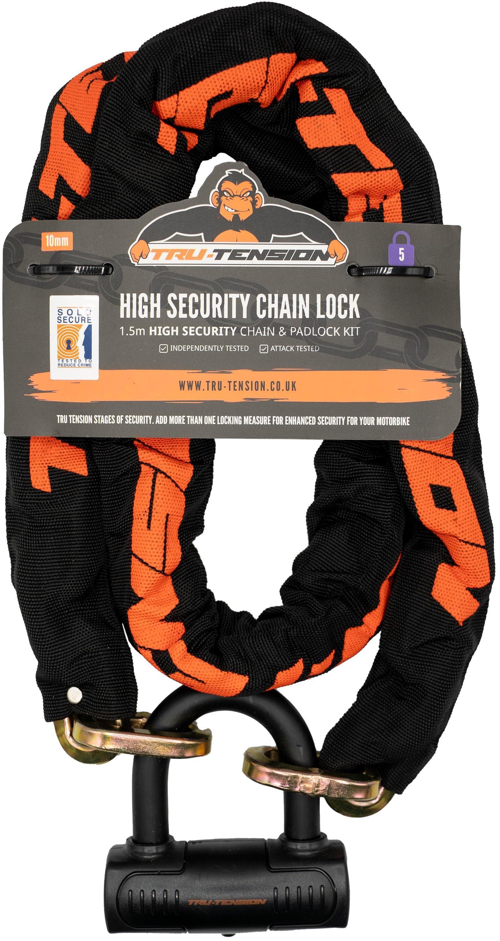 Tru-Tension High-Security 10mm Chain Lock