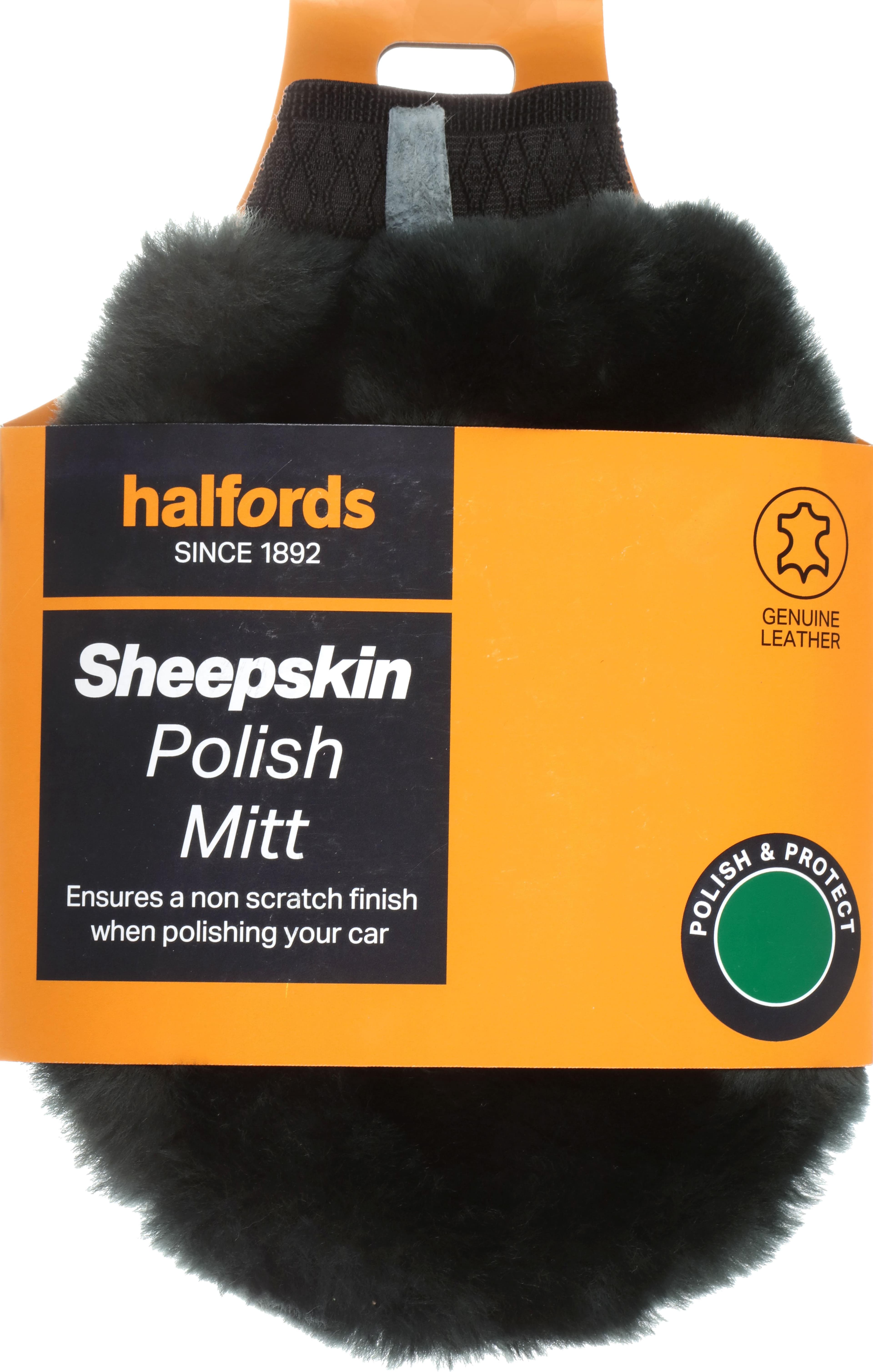 Halfords Sheepskin Polish Mitt