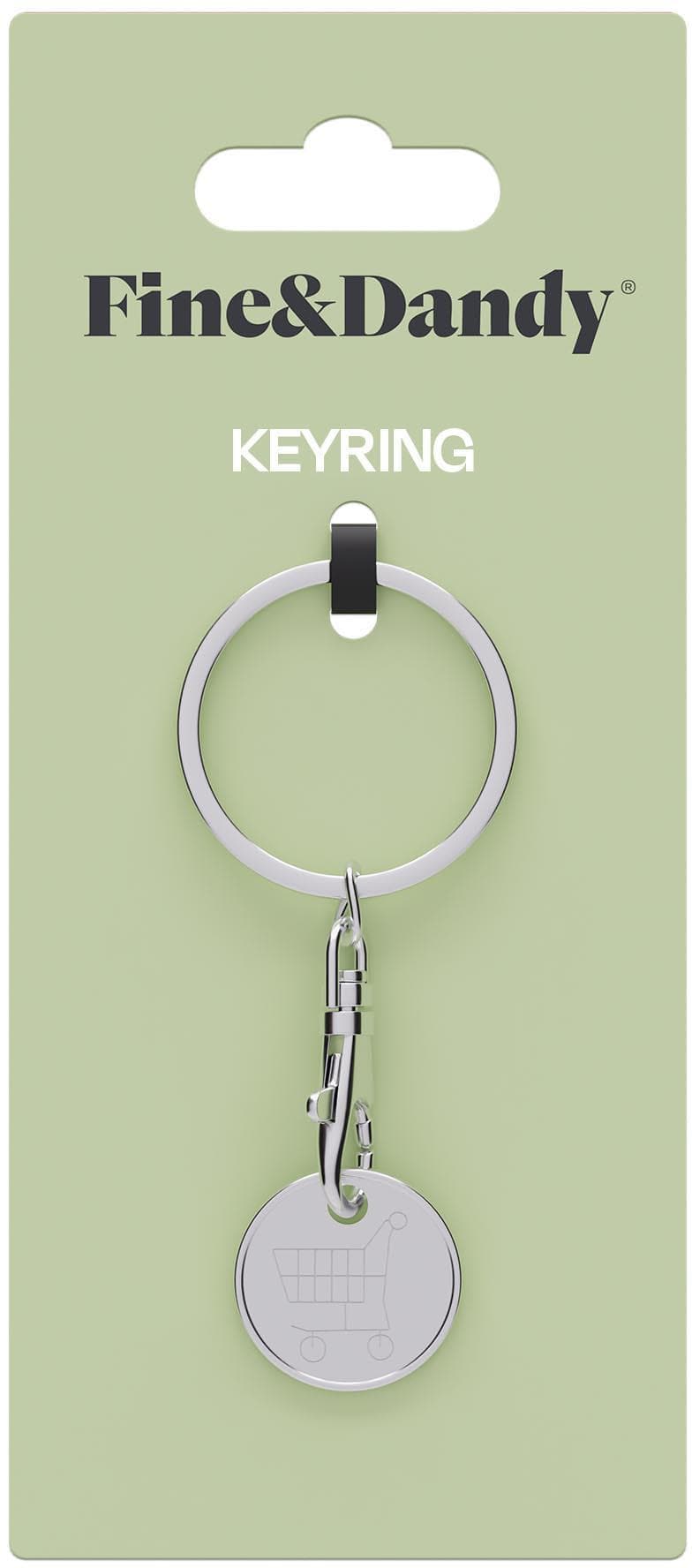 Trolley Coin keyring