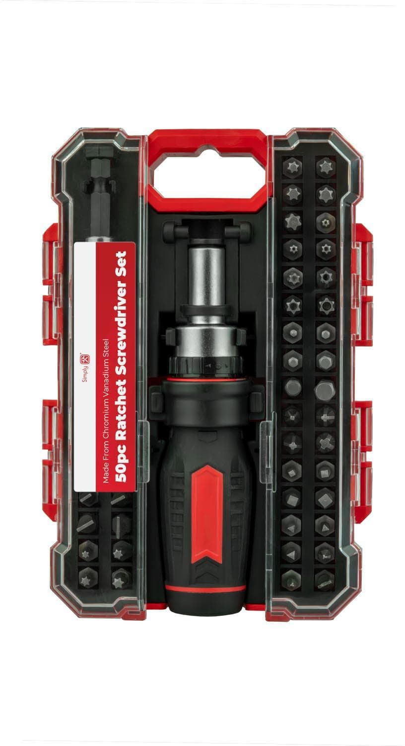 50pc Ratchet Screwdriver Set