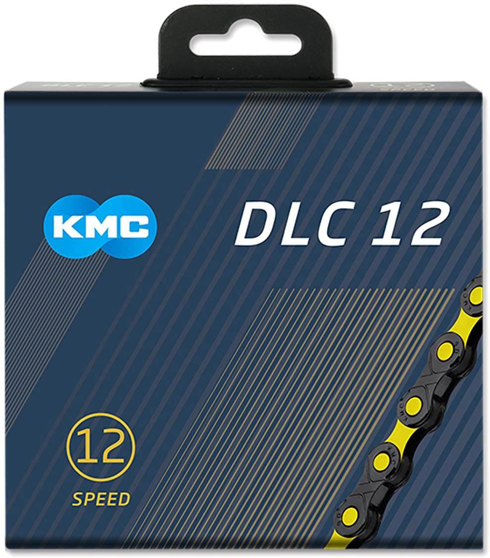 KMC X12SL DLC 12 Speed Chain, 126L, Black/Yellow