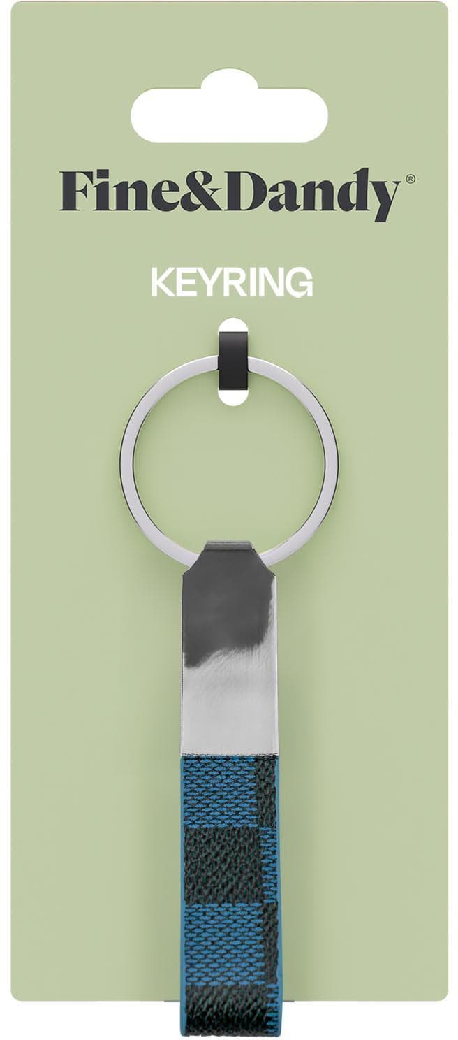 Fine & Dandy Slim Fob Checker Blue